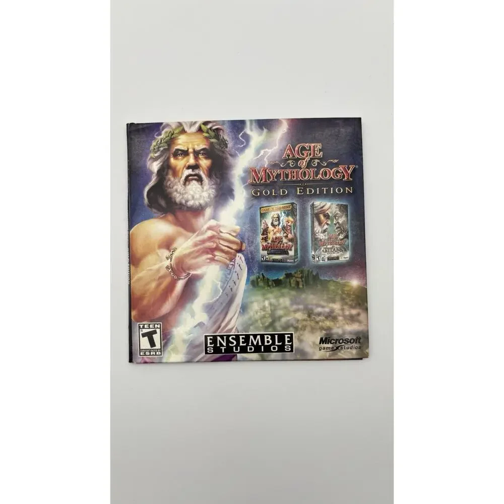 Age of Mythology Microsoft 2002 Video Game PC CD-ROM Very Good Condition.